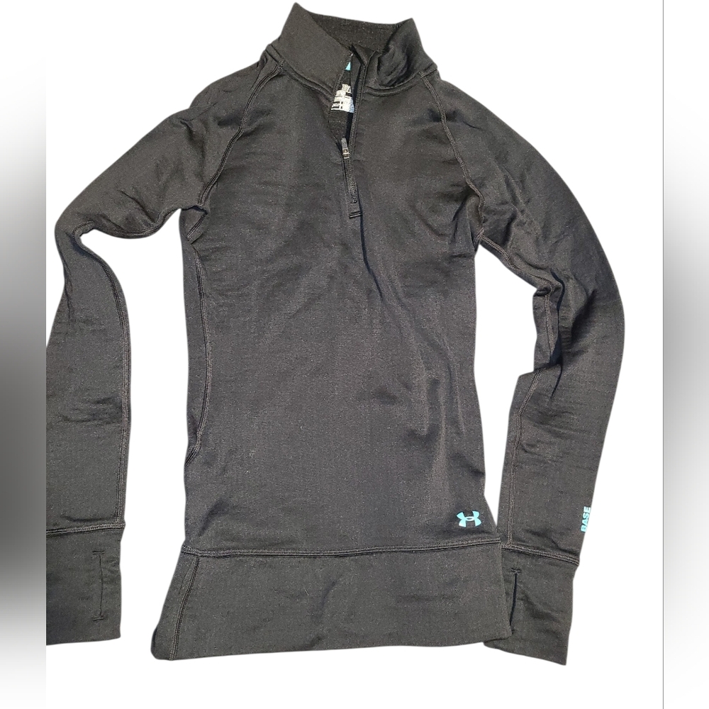 Under Armour Charcoal Quarter-Zip Top SIZE XS